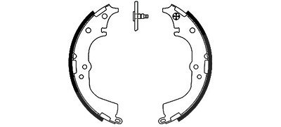 Hella Bremsbackensatz [Hersteller-Nr. 8DB355002-181] für Toyota, VW von HELLA