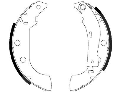 Hella Bremsbackensatz [Hersteller-Nr. 8DB355002-381] für Citroën, Peugeot von HELLA