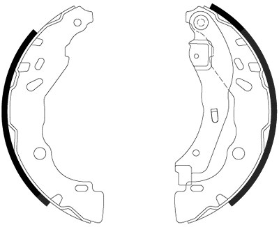 Hella Bremsbackensatz [Hersteller-Nr. 8DB355002-641] für Dacia, Renault von HELLA