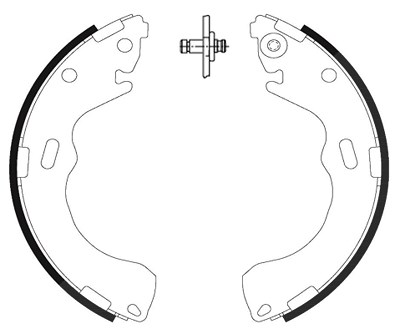 Hella Bremsbackensatz [Hersteller-Nr. 8DB355002-661] für Ford, Mazda von HELLA