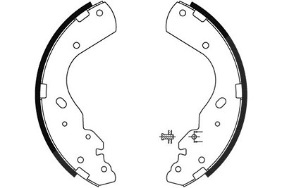 Hella Bremsbackensatz [Hersteller-Nr. 8DB355002-851] für Ford, Mazda von HELLA