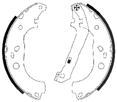 Hella Bremsbackensatz [Hersteller-Nr. 8DB355002-921] für Ford von HELLA