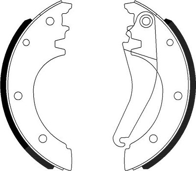 Hella Bremsbackensatz [Hersteller-Nr. 8DB355022-081] für Iveco von HELLA