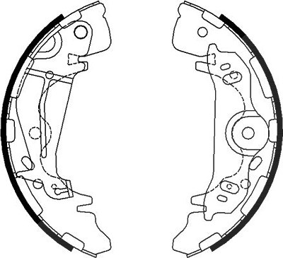 Hella Bremsbackensatz [Hersteller-Nr. 8DB355022-091] für Hyundai von HELLA