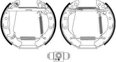 Hella Bremsbackensatz [Hersteller-Nr. 8DB355022-711] für Seat, Audi, VW von HELLA