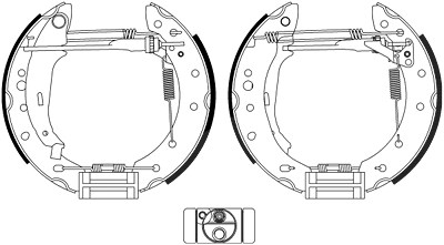 Hella Bremsbackensatz [Hersteller-Nr. 8DB355022-901] für Renault von HELLA