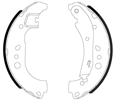 Hella Bremsbackensatz [Hersteller-Nr. 8DB355022-911] für Skoda, VW, Seat, Audi von HELLA