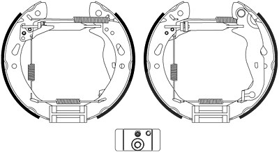 Hella Bremsbackensatz [Hersteller-Nr. 8DB355022-921] für Ford von HELLA