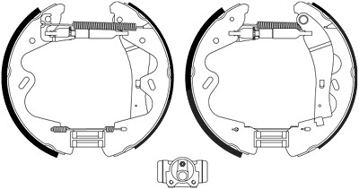 Hella Bremsbackensatz [Hersteller-Nr. 8DB355022-991] für Nissan von HELLA