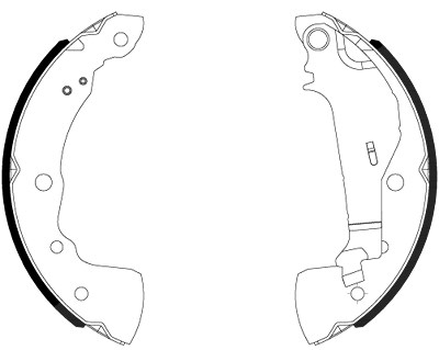 Hella Bremsbackensatz [Hersteller-Nr. 8DB355038-021] für Nissan von HELLA