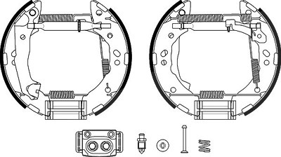 Hella Bremsbackensatz [Hersteller-Nr. 8DB355038-171] für Hyundai von HELLA