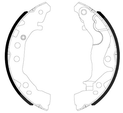 Hella Bremsbackensatz [Hersteller-Nr. 8DB355038-201] für Suzuki von HELLA