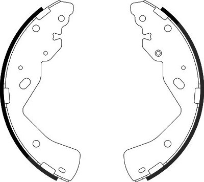 Hella Bremsbackensatz [Hersteller-Nr. 8DB355038-211] für Ford von HELLA