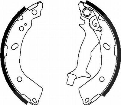 Hella Bremsbackensatz [Hersteller-Nr. 8DB355000-431] für Hyundai von HELLA