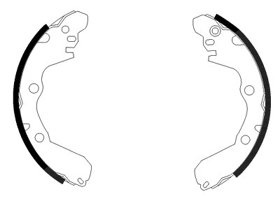 Hella Bremsbackensatz [Hersteller-Nr. 8DB355001-521] für Hyundai, Mitsubishi von HELLA