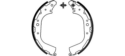 Hella Bremsbackensatz [Hersteller-Nr. 8DB355002-341] für Infiniti, Nissan von HELLA