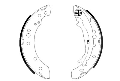 Hella Bremsbackensatz [Hersteller-Nr. 8DB355000-271] für Smart, Mitsubishi von HELLA