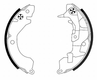 Hella Bremsbackensatz [Hersteller-Nr. 8DB355000-901] für Mitsubishi von HELLA