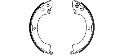 Hella Bremsbackensatz [Hersteller-Nr. 8DB355000-821] für Mitsubishi von HELLA