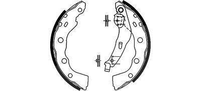 Hella Bremsbackensatz [Hersteller-Nr. 8DB355002-361] für Mitsubishi von HELLA