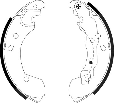 Hella Bremsbackensatz [Hersteller-Nr. 8DB355002-801] für Nissan, Renault von HELLA