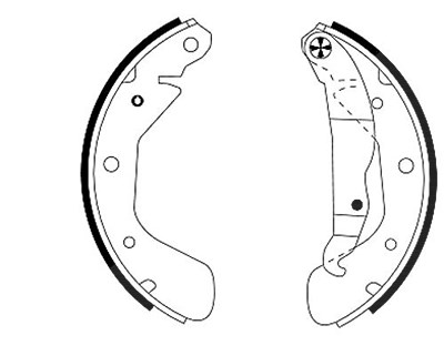 Hella Bremsbackensatz [Hersteller-Nr. 8DB355001-291] für Chevrolet, Opel von HELLA