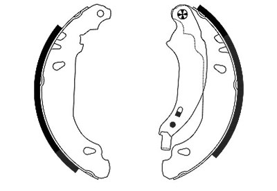 Hella Bremsbackensatz [Hersteller-Nr. 8DB355001-881] für Peugeot von HELLA