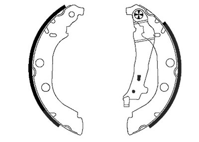 Hella Bremsbackensatz [Hersteller-Nr. 8DB355001-801] für Peugeot von HELLA