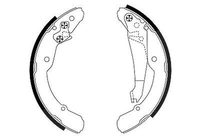 Hella Bremsbackensatz [Hersteller-Nr. 8DB355001-691] für VW, Seat, Skoda, Streetscooter von HELLA