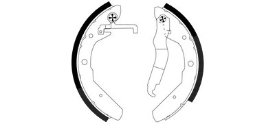 Hella Bremsbackensatz [Hersteller-Nr. 8DB355000-701] für VW von HELLA