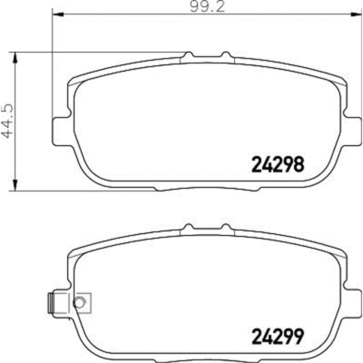 Hella Bremsbel?ge hinten Abarth 124 Fiat 124 Mazda Mx-5 von HELLA