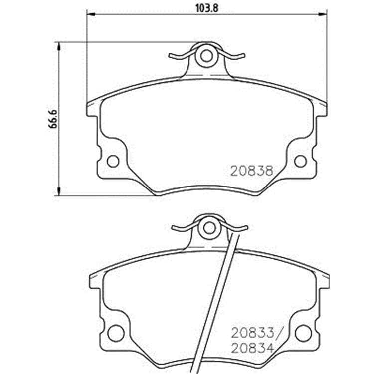 Hella Bremsbel?ge hinten Abarth Alfa Romeo Fiat Lancia Seat von HELLA