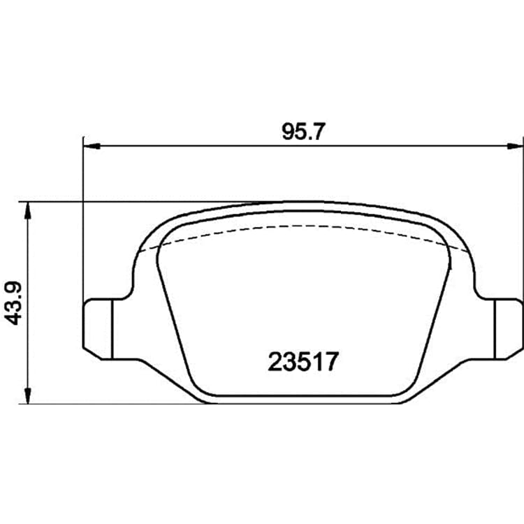 Hella Bremsbel?ge hinten Alfa Romeo 147 156 Gt Fiat Linea Lancia Lybra von HELLA