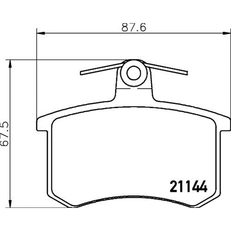 Hella Bremsbel?ge hinten Alfa Romeo Audi Fiat Lancia von HELLA