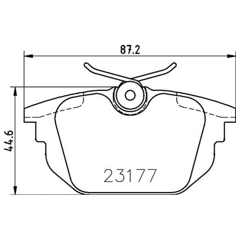 Hella Bremsbel?ge hinten Alfa Romeo Fiat Lancia von HELLA