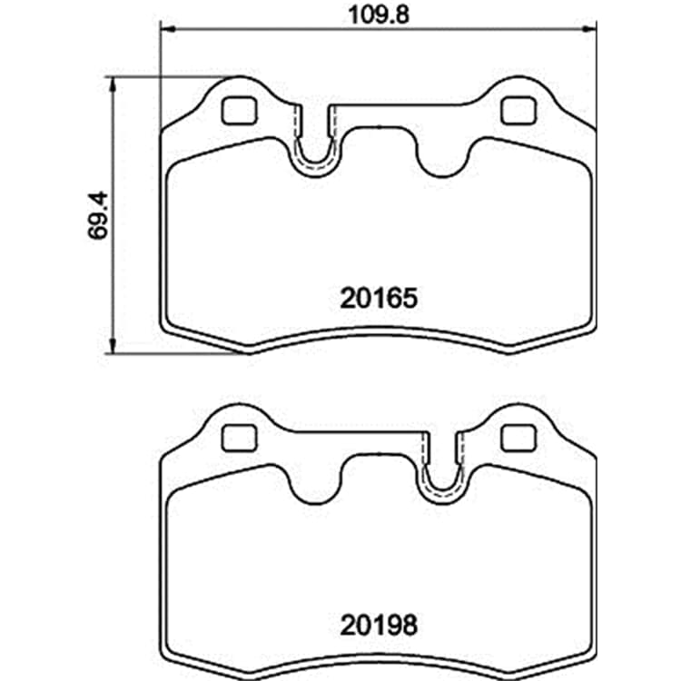 Hella Bremsbel?ge hinten Aston Martin Db9 Vantage von HELLA