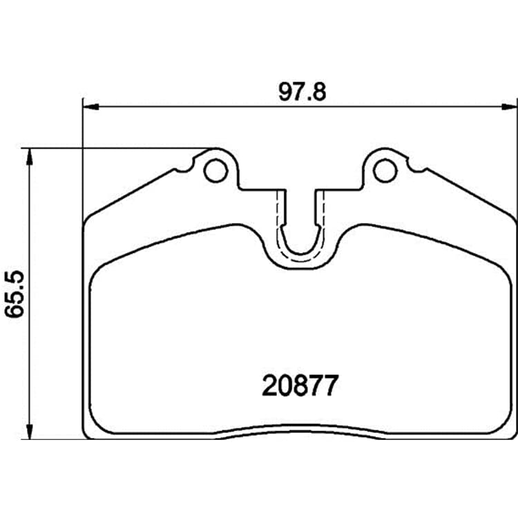 Hella Bremsbel?ge hinten Audi 80 Ferrari 5__ Porsche 911 928 944 968 von HELLA