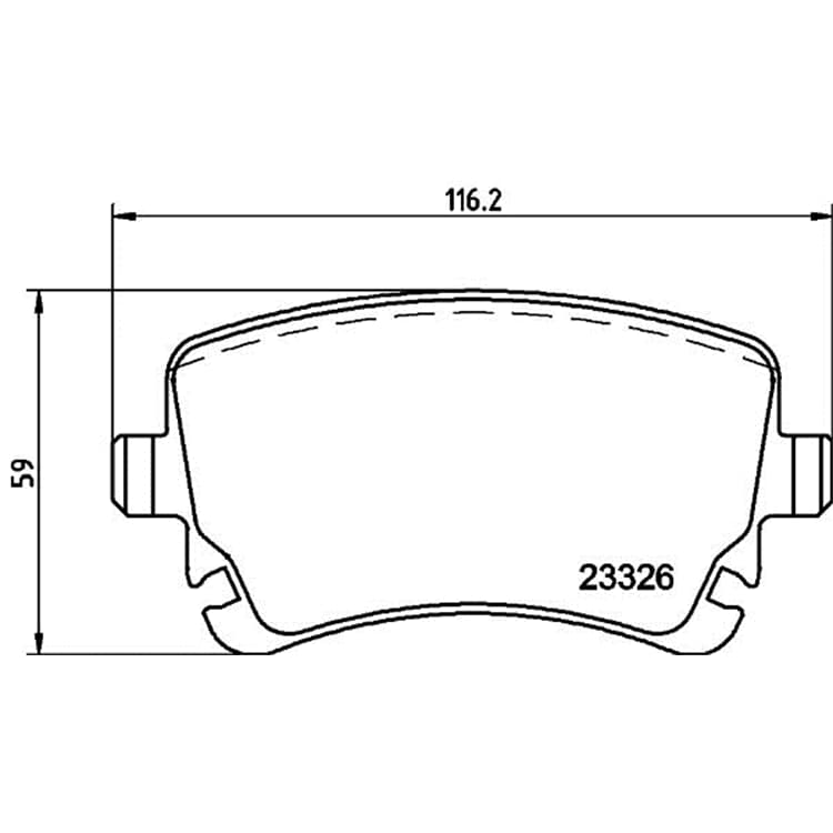 Hella Bremsbel?ge hinten Audi A6 von HELLA