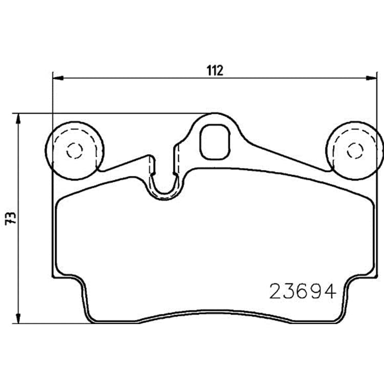 Hella Bremsbel?ge hinten Audi Q7 Porsche Cayenne VW Touareg von HELLA