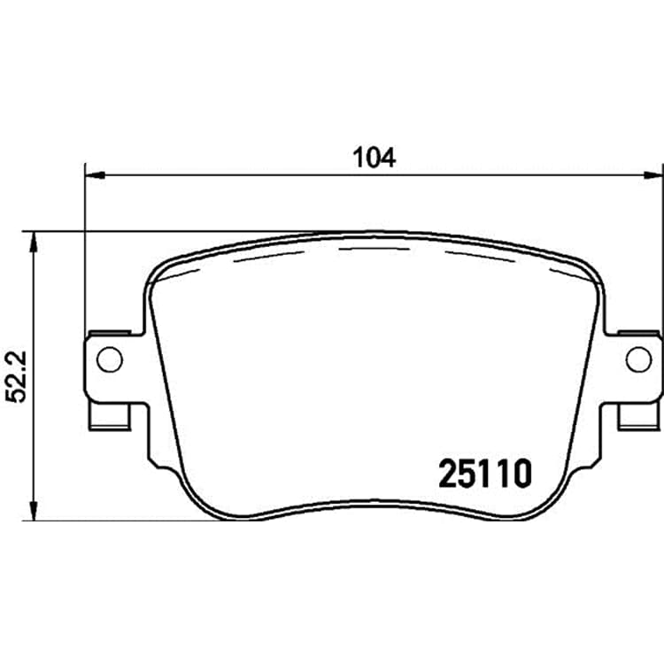 Hella Bremsbel?ge hinten Audi Seat Skoda VW von HELLA