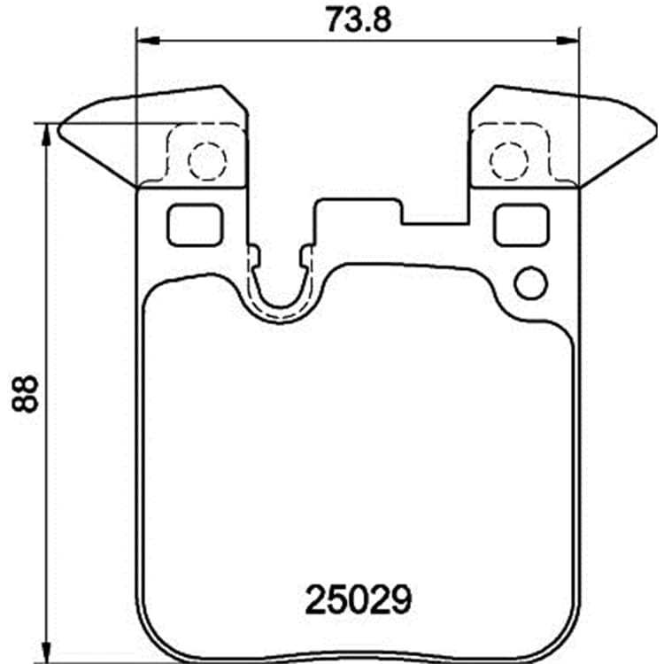 Hella Bremsbel?ge hinten BMW 1er 2er 3er 4er von HELLA