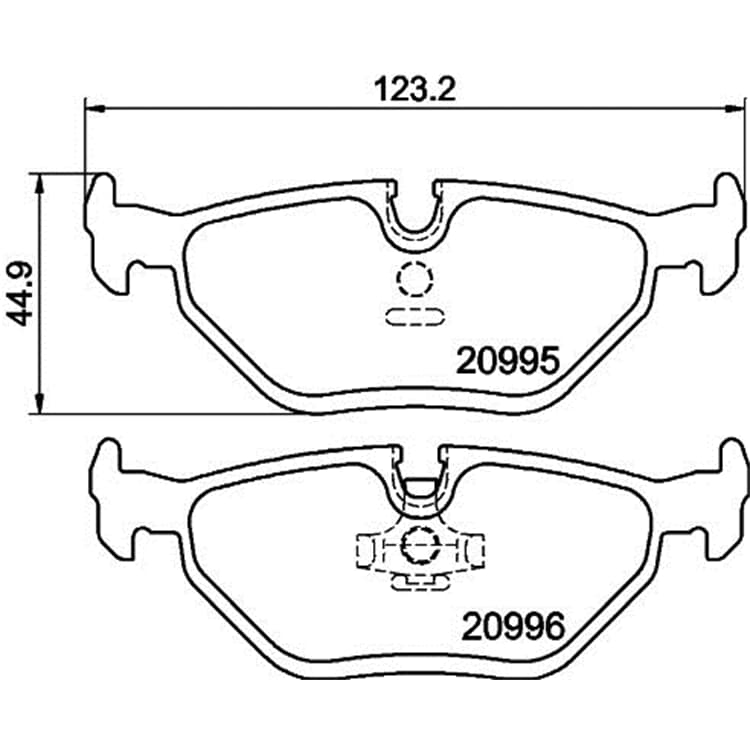 Hella Bremsbel?ge hinten BMW 3er 5er 7er Z3 von HELLA