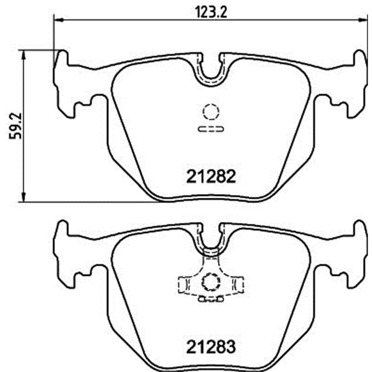 Hella Bremsbel?ge hinten BMW 5er 8er von HELLA