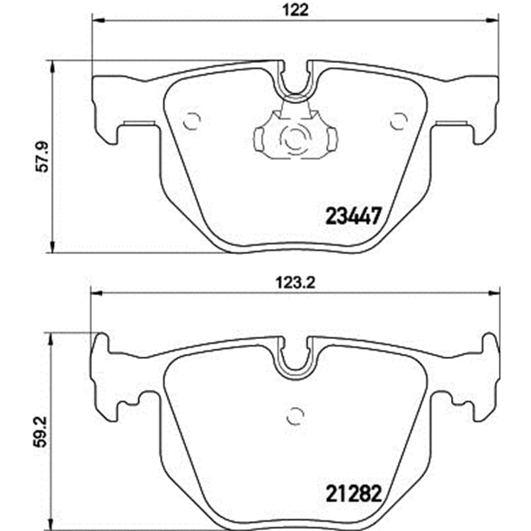 Hella Bremsbel?ge hinten BMW 7er von HELLA