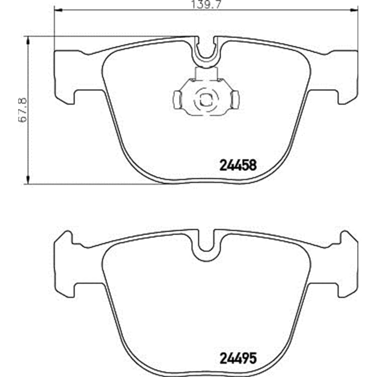 Hella Bremsbel?ge hinten BMW X5 X6 von HELLA