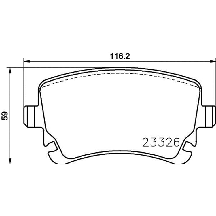 Hella Bremsbel?ge hinten Bentley Continental Flying Spur von HELLA