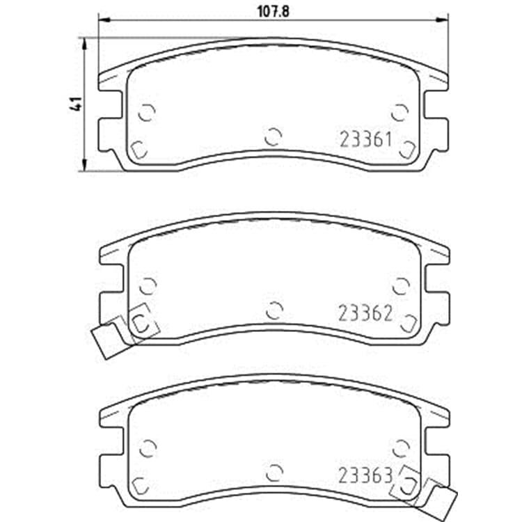 Hella Bremsbel?ge hinten Cadillac Chevrolet Opel von HELLA