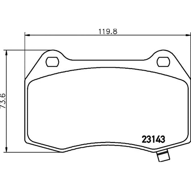 Hella Bremsbel?ge hinten Cadillac Cts Sts von HELLA