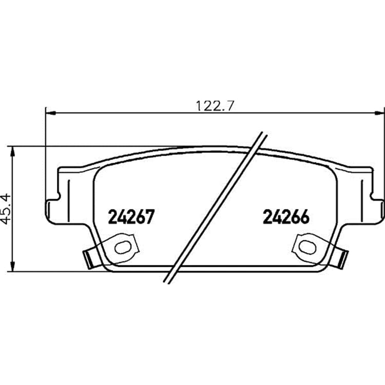 Hella Bremsbel?ge hinten Cadillac Srx Sts von HELLA