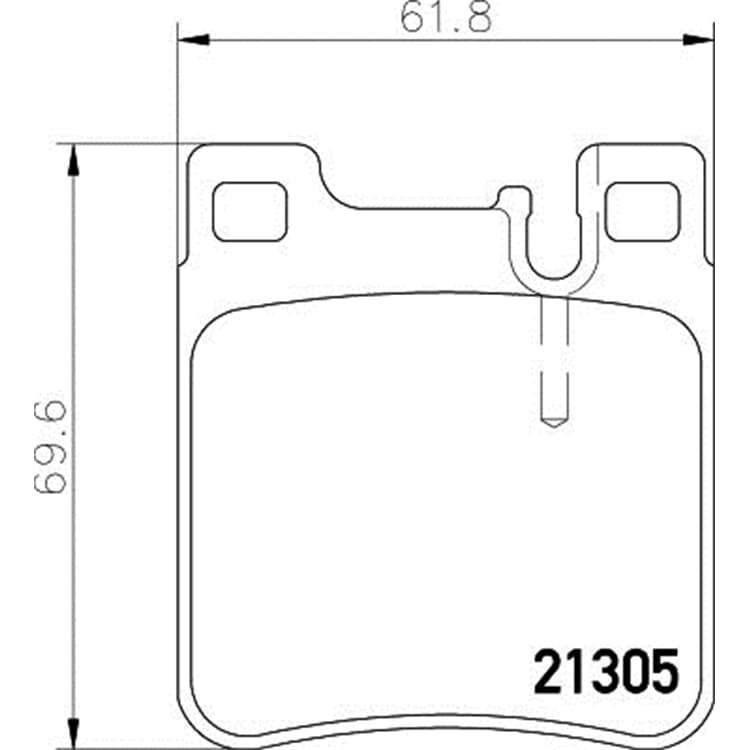 Hella Bremsbel?ge hinten Chrysler Mercedes von HELLA